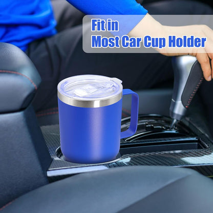20 oz Tumbler with Handle, Coffee Tumblers with Lid Tavel Mug Navy 1P
