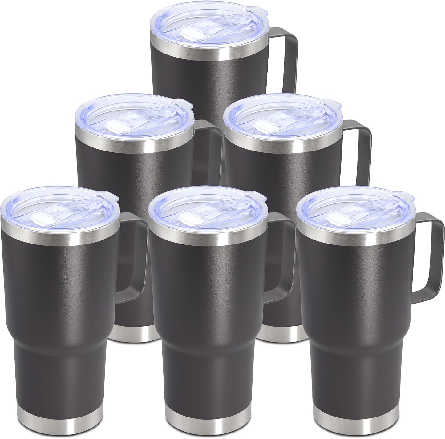 20 oz Tumbler with Handle, Coffee Tumblers with Lid Tavel Mug Navy 1P