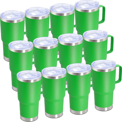 20 oz Tumbler with Handle, Coffee Tumblers with Lid Tavel Mug Navy 1P