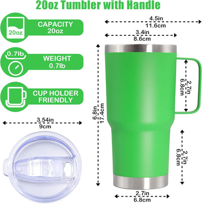 20 oz Tumbler with Handle, Coffee Tumblers with Lid Tavel Mug Navy 1P