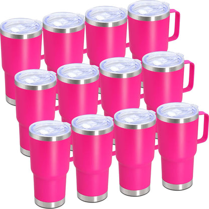 20 oz Tumbler with Handle, Coffee Tumblers with Lid Tavel Mug Navy 1P