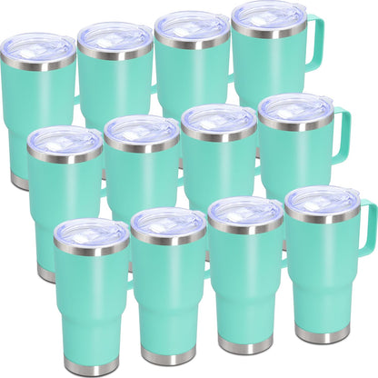 20 oz Tumbler with Handle, Coffee Tumblers with Lid Tavel Mug Navy 1P