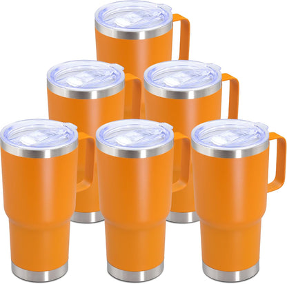 20 oz Tumbler with Handle, Coffee Tumblers with Lid Tavel Mug Navy 1P