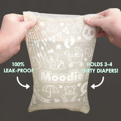 Disposable Diaper Bags Dispenser COMBO PACK | 105 VANILLA SCENTED Baby Poop Bags TOTAL | Dirty Diaper Trash Bags | Diaper Bags Disposable (VANILLA DREAM)