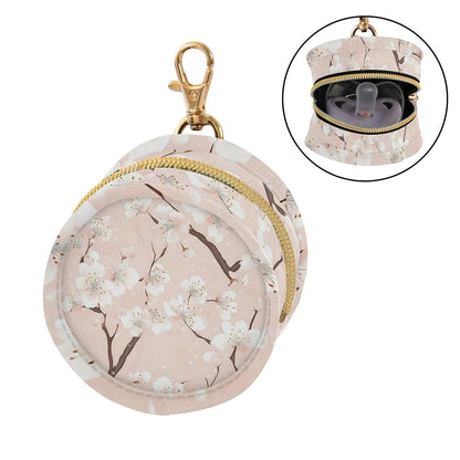 Beautiful Cherry Blossoms Baby Pacifier Holder Case, Dustproof Portable Storage Box for Diaper Bag Purse, Pacifier Storage Container for Boys & Girls