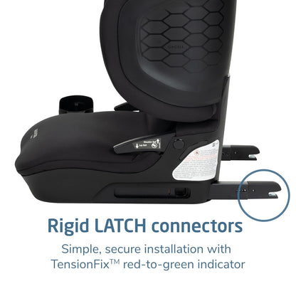 Tanza Belt-Positioning Booster Car Seat with Back, Foldable Car Seat, Sea Shadow