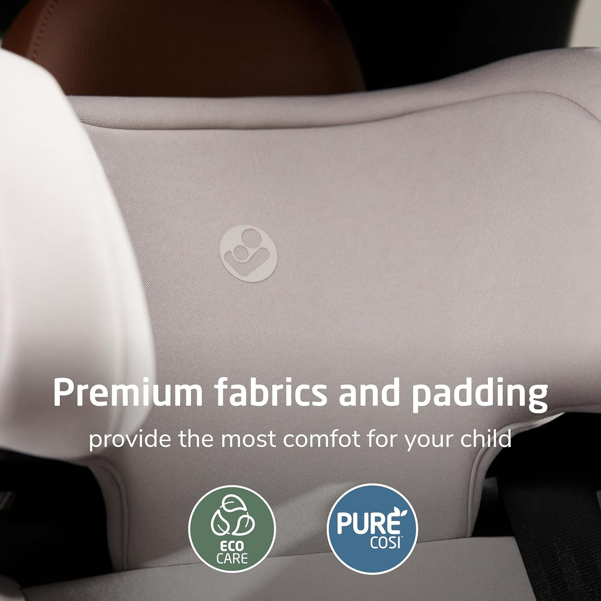 Tanza Belt-Positioning Booster Car Seat with Back, Foldable Car Seat, Sea Shadow