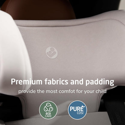 Tanza Belt-Positioning Booster Car Seat with Back, Foldable Car Seat, Sea Shadow