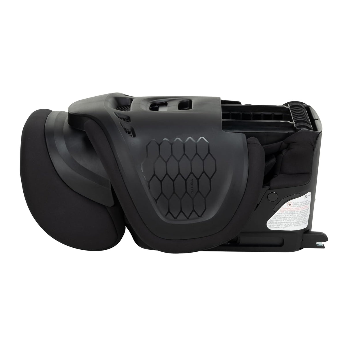 Tanza Belt-Positioning Booster Car Seat with Back, Foldable Car Seat, Sea Shadow