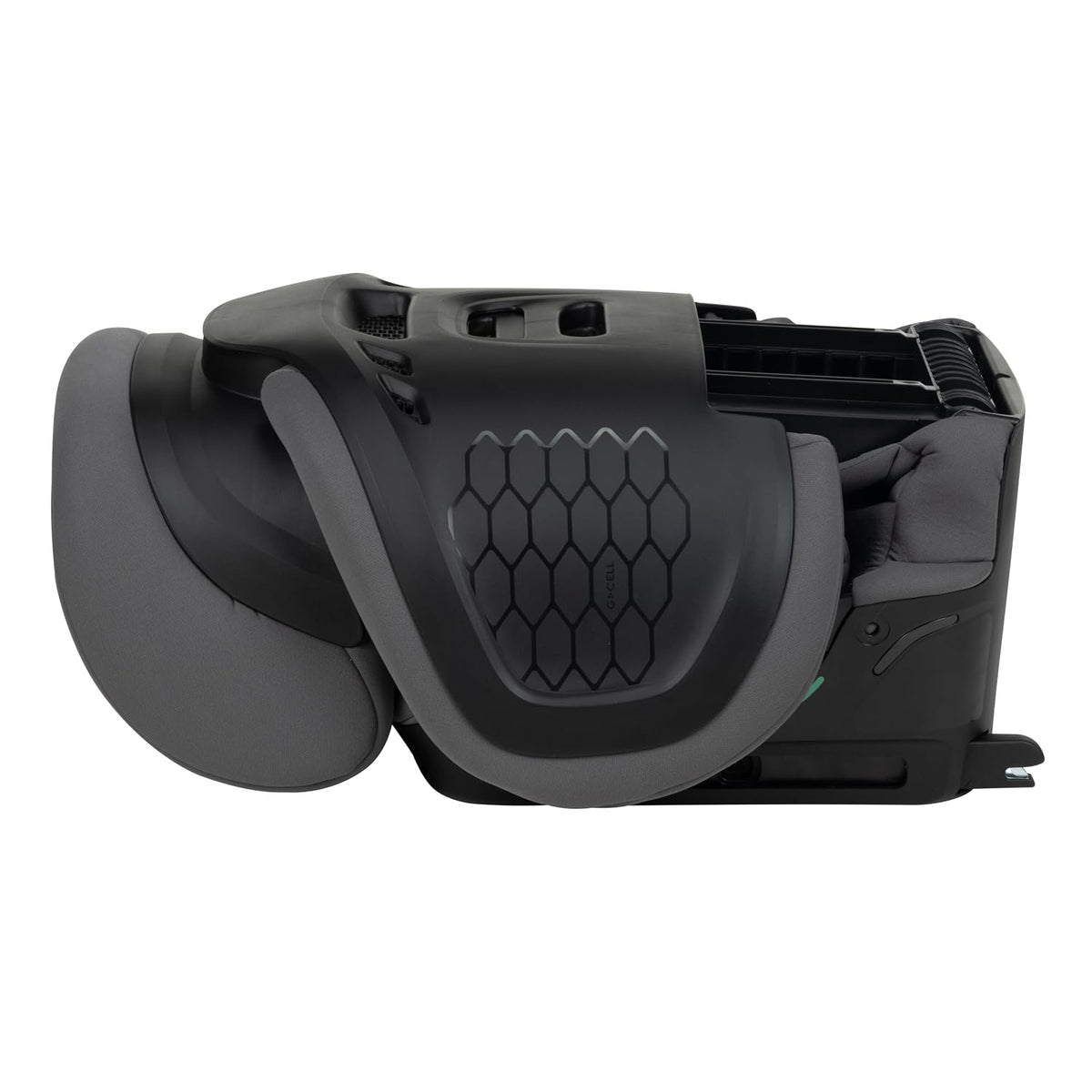 Tanza Belt-Positioning Booster Car Seat with Back, Foldable Car Seat, Sea Shadow