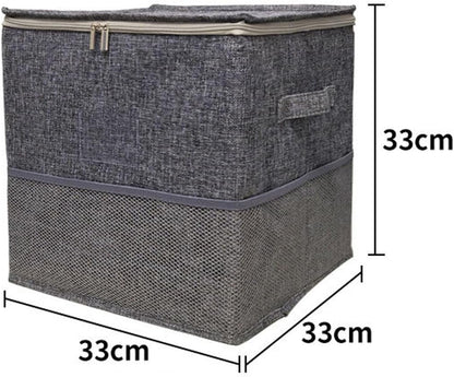 Round Play Mat Storage Bin with Square Fabric Organizer, Side Handle Carry, Large Toy Collection Basket for Playroom Bedroom Cleanup Playroom Organizer Cleanup Basket Toy Mat Hamper
