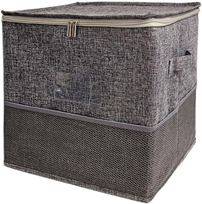 Round Play Mat Storage Bin with Square Fabric Organizer, Side Handle Carry, Large Toy Collection Basket for Playroom Bedroom Cleanup Playroom Organizer Cleanup Basket Toy Mat Hamper