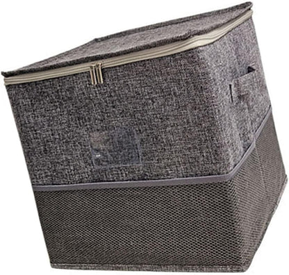 Round Play Mat Storage Bin with Square Fabric Organizer, Side Handle Carry, Large Toy Collection Basket for Playroom Bedroom Cleanup Playroom Organizer Cleanup Basket Toy Mat Hamper