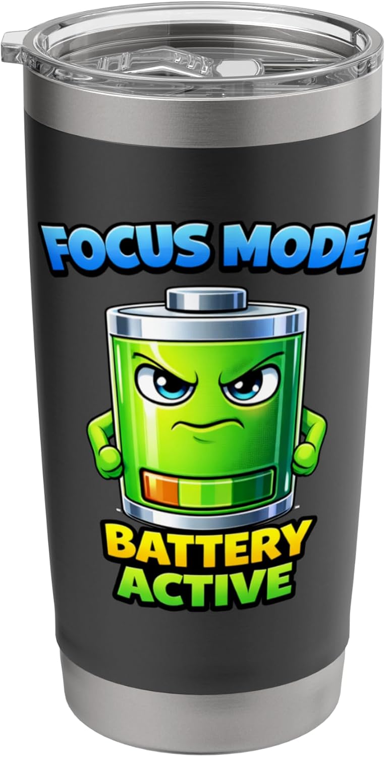 Focused Energy Mode Character Stainless Steel Insulated Tumbler