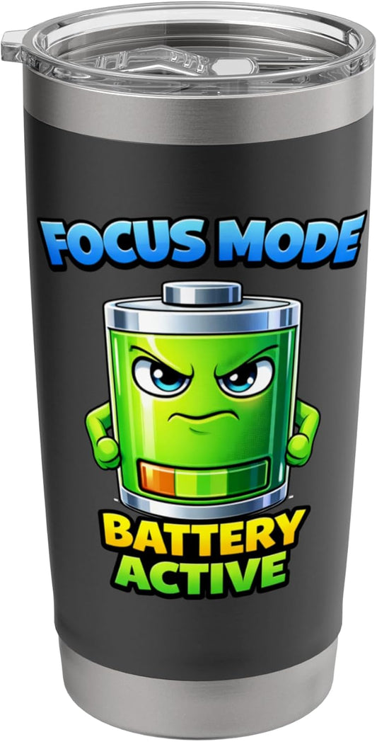 Focused Energy Mode Character Stainless Steel Insulated Tumbler