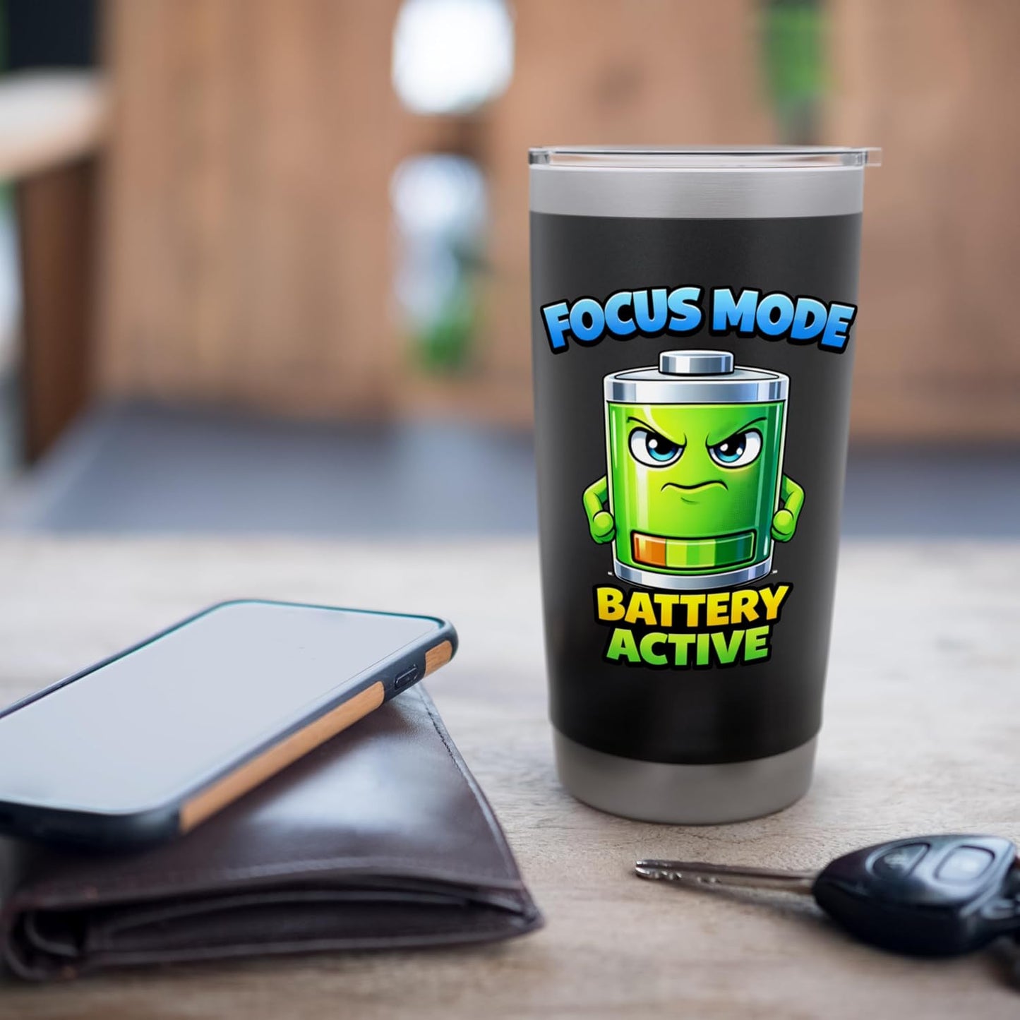 Focused Energy Mode Character Stainless Steel Insulated Tumbler