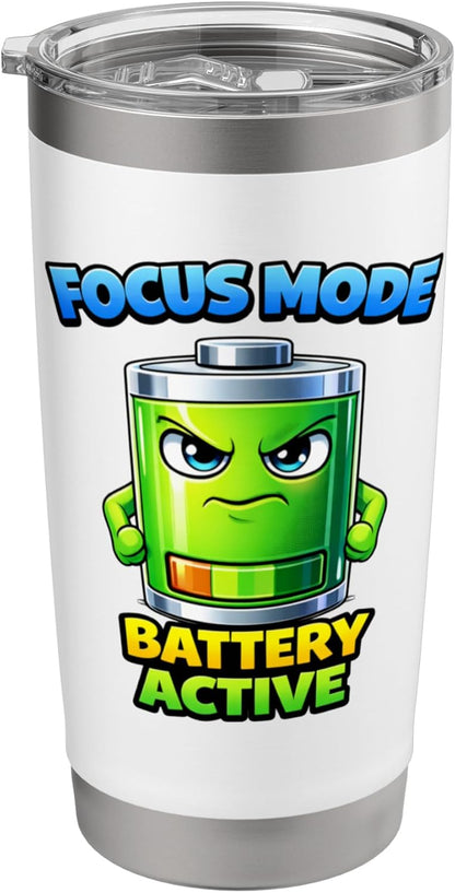Focused Energy Mode Character Stainless Steel Insulated Tumbler