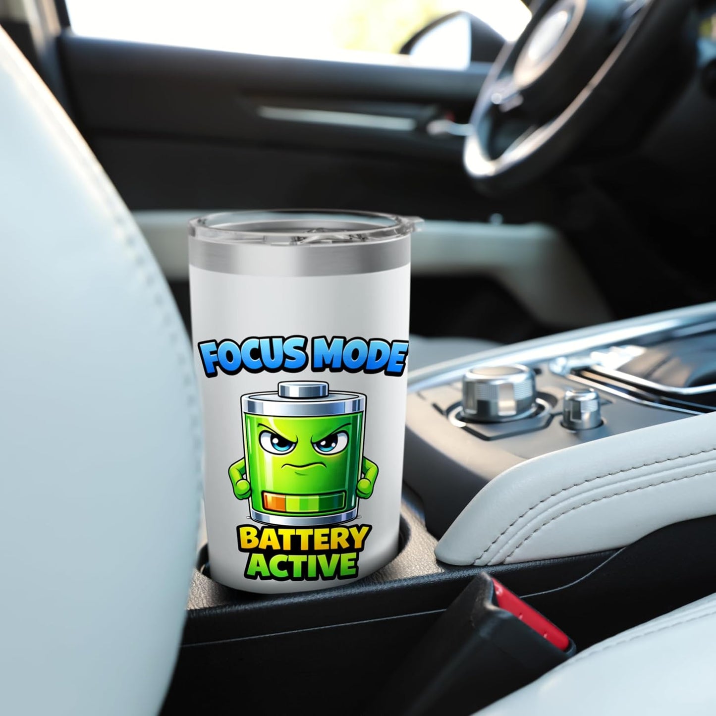 Focused Energy Mode Character Stainless Steel Insulated Tumbler
