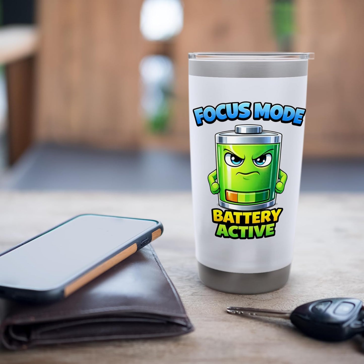 Focused Energy Mode Character Stainless Steel Insulated Tumbler