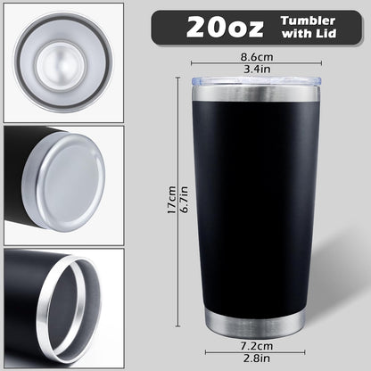 20oz Tumbler with Lid Stainless Steel Tumblers Insulated Mug Navy 1P