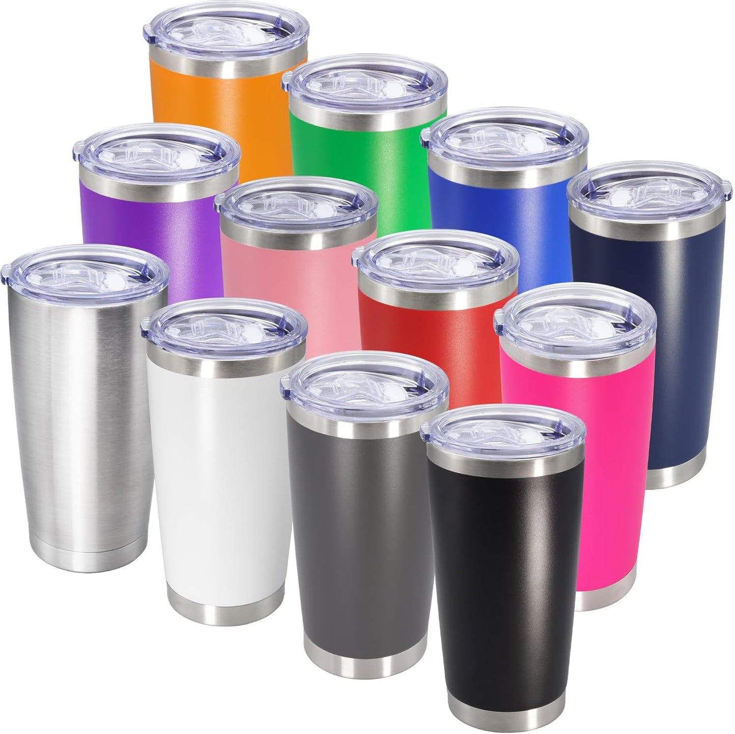 20oz Tumbler with Lid Stainless Steel Tumblers Insulated Mug Navy 1P