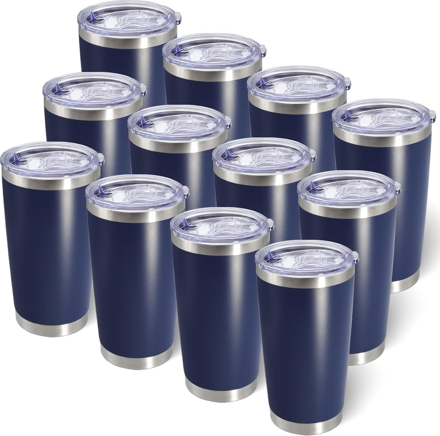 20oz Tumbler with Lid Stainless Steel Tumblers Insulated Mug Navy 1P