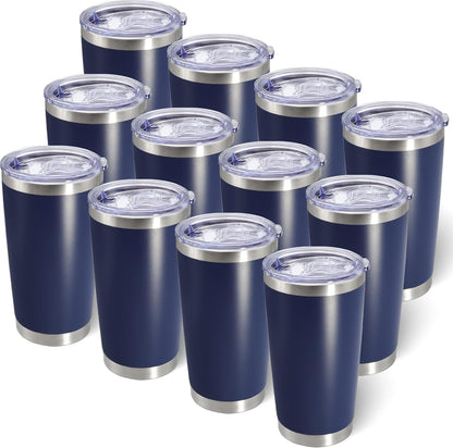 20oz Tumbler with Lid Stainless Steel Tumblers Insulated Mug Navy 1P