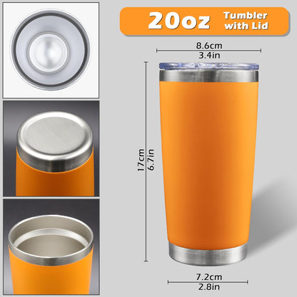 20oz Tumbler with Lid Stainless Steel Tumblers Insulated Mug Navy 1P