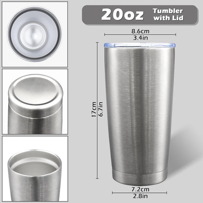 20oz Tumbler with Lid Stainless Steel Tumblers Insulated Mug Navy 1P