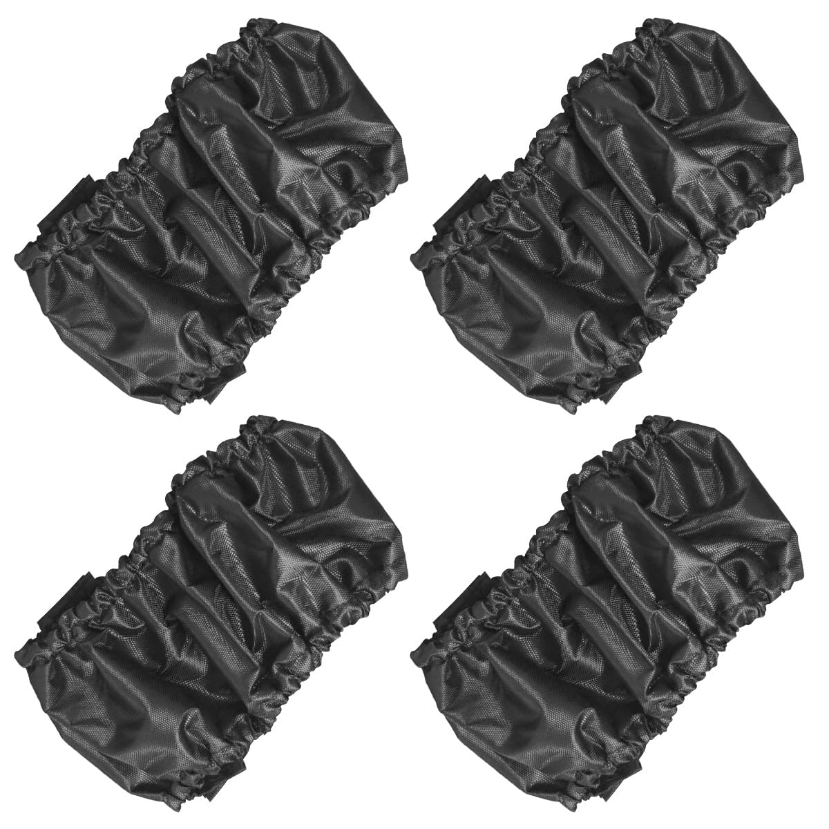 DOERDO 4Pcs Baby Stroller Wheel Cover Protection Covers for Baby Stroller Wheelchair, Black, Small