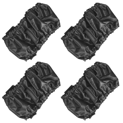 DOERDO 4Pcs Baby Stroller Wheel Cover Protection Covers for Baby Stroller Wheelchair, Black, Small