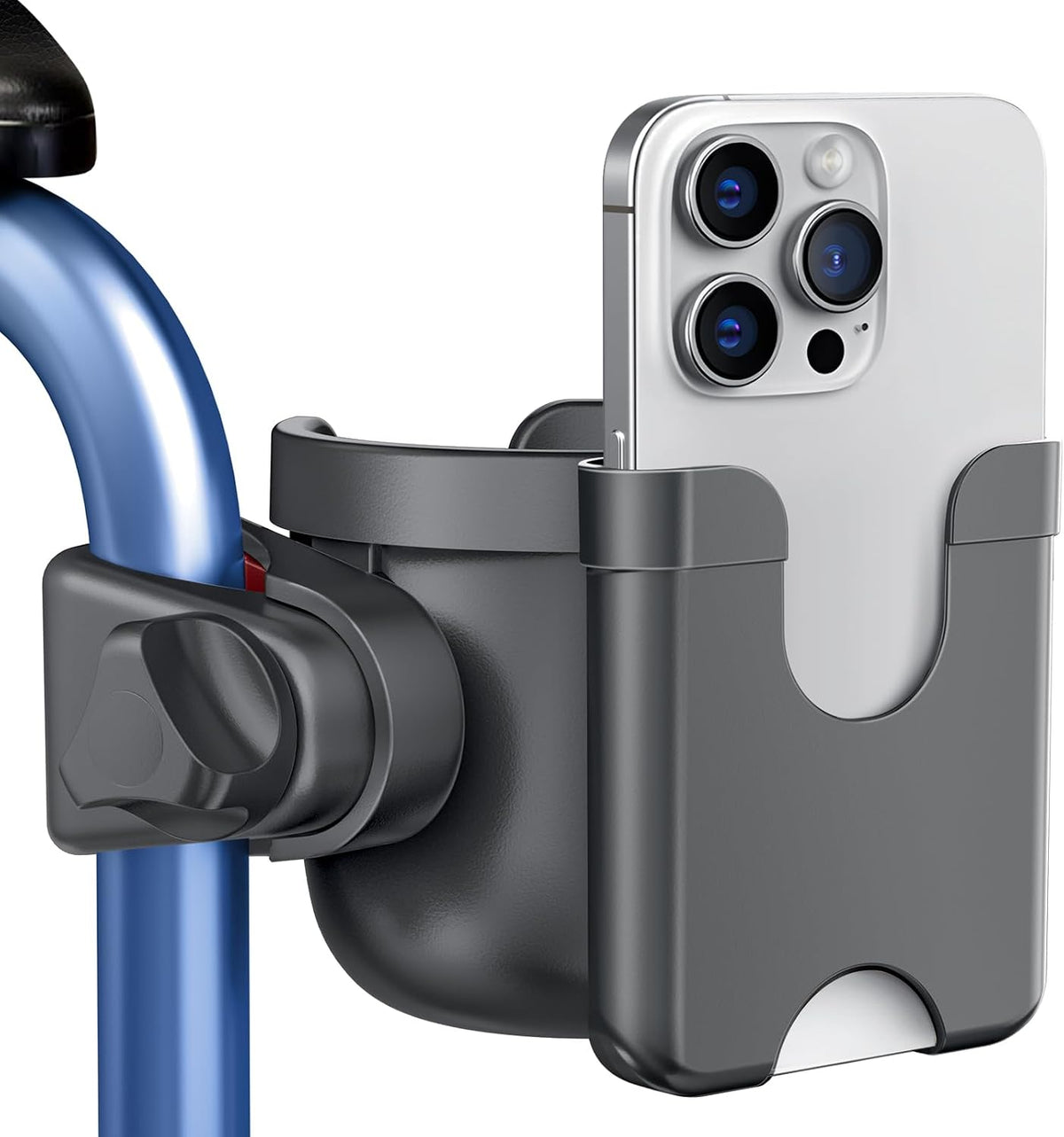 Cup Holder for Walker, Wheelchair Cup Holder with Phone Holder for Seniors