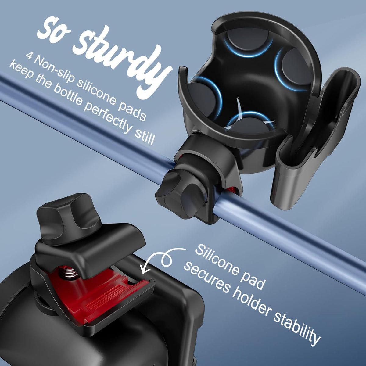 Cup Holder for Walker, Wheelchair Cup Holder with Phone Holder for Seniors