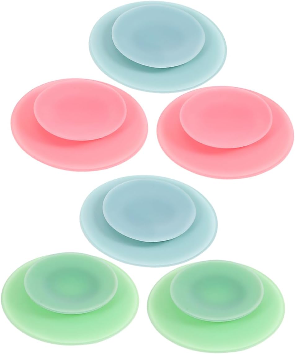 Double Sided Silicone Suction Cup Pad Boys and Girls Tableware Plate Bowl Sucker Suction Base for Plate Silicone Sucker for Boys and Girls