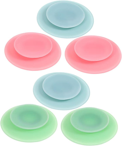 Double Sided Silicone Suction Cup Pad Boys and Girls Tableware Plate Bowl Sucker Suction Base for Plate Silicone Sucker for Boys and Girls