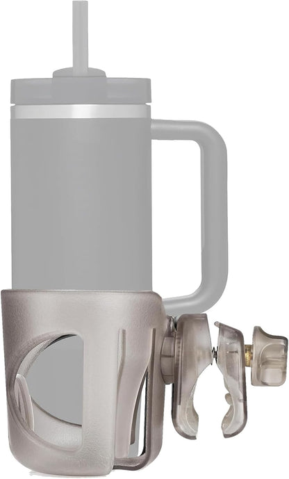 New Stroller Cup Holder for Stanley Quencher H2.0 (30 & 40 Oz. Models), Also Compatible with Stanley IceFlow (20 & 30 Oz. Models) - Black