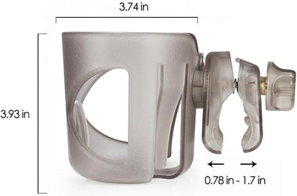 New Stroller Cup Holder for Stanley Quencher H2.0 (30 & 40 Oz. Models), Also Compatible with Stanley IceFlow (20 & 30 Oz. Models) - Black