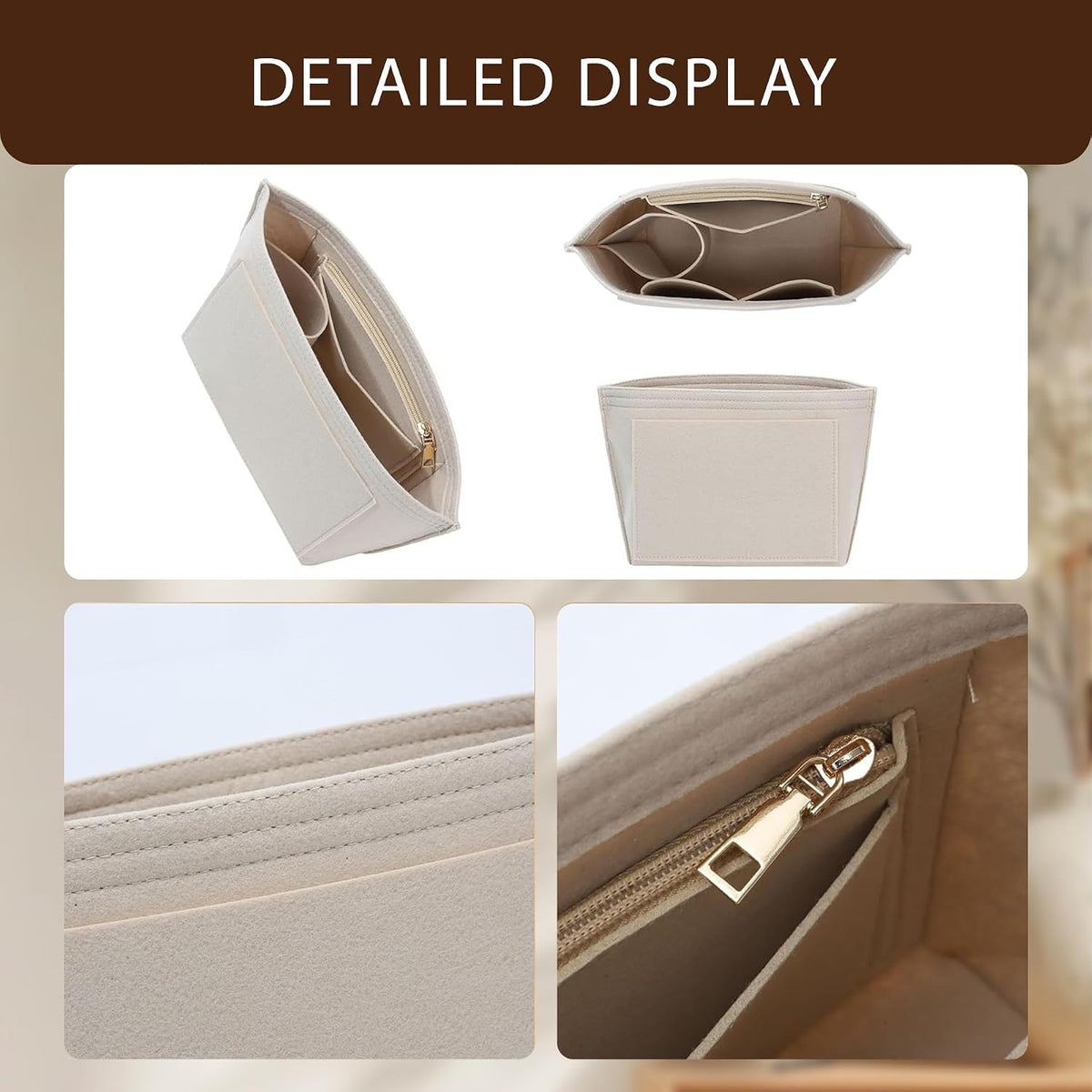Purse Organizer Insert for Longchamp Le Pliage, Tote Bag Organizer