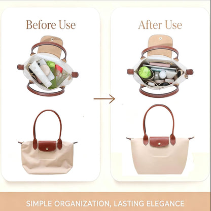 Purse Organizer Insert for Longchamp Le Pliage, Tote Bag Organizer