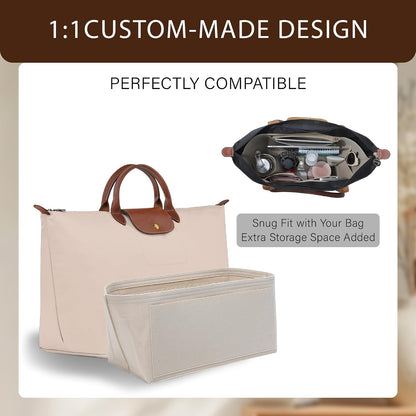 Purse Organizer Insert for Longchamp Le Pliage, Tote Bag Organizer