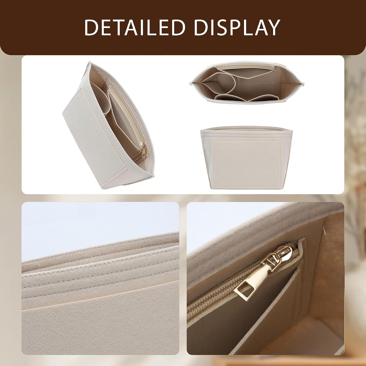 Purse Organizer Insert for Longchamp Le Pliage, Tote Bag Organizer