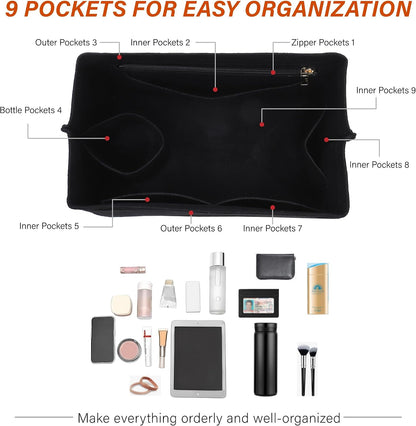 Purse Organizer Insert for Longchamp Le Pliage, Tote Bag Organizer