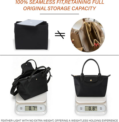 Purse Organizer Insert for Longchamp Le Pliage, Tote Bag Organizer
