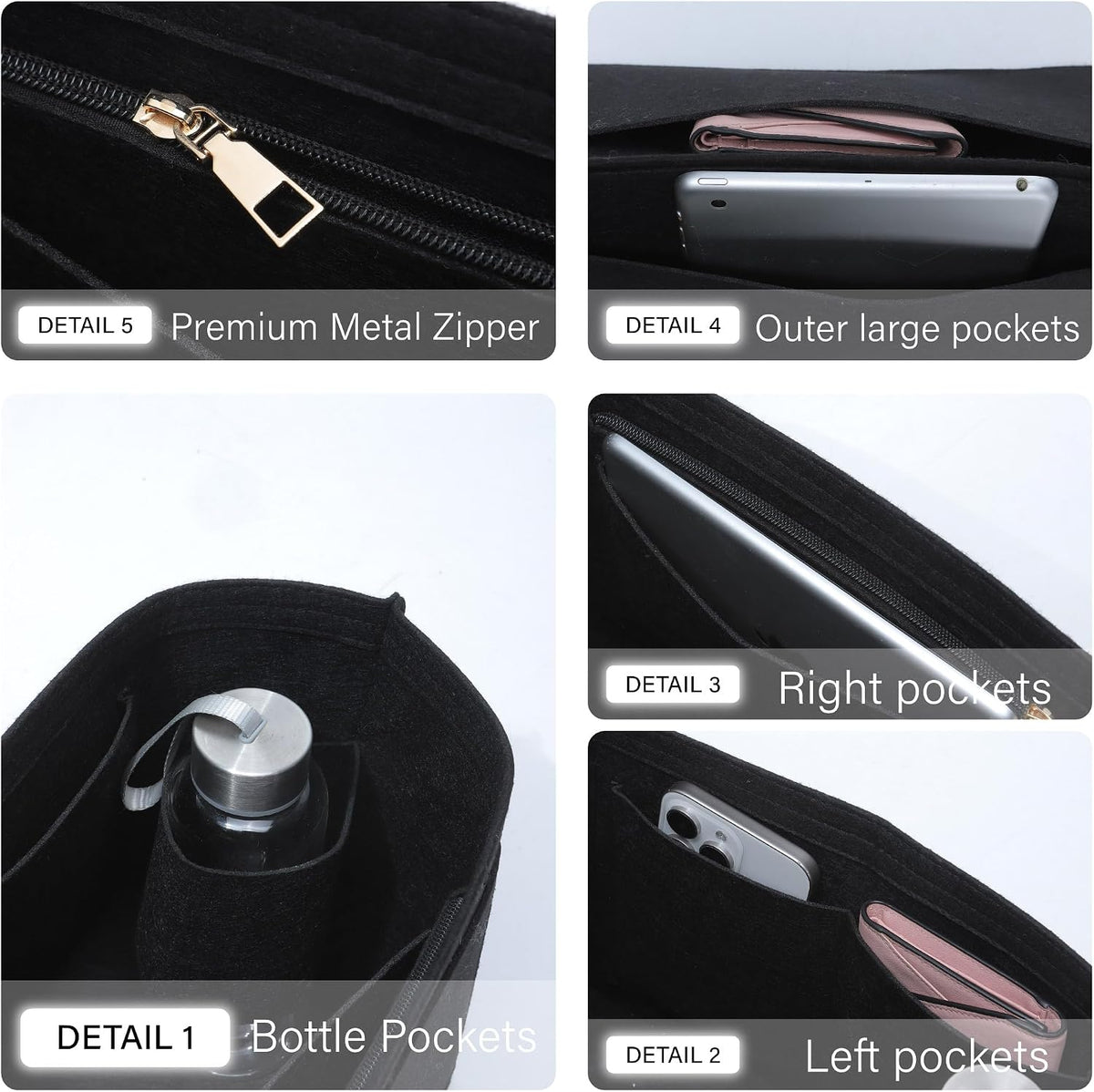 Purse Organizer Insert for Longchamp Le Pliage, Tote Bag Organizer
