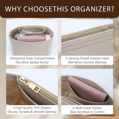 Purse Organizer Insert for Longchamp Le Pliage, Tote Bag Organizer