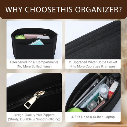 Purse Organizer Insert for Longchamp Le Pliage, Tote Bag Organizer