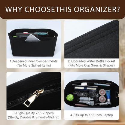 Purse Organizer Insert for Longchamp Le Pliage, Tote Bag Organizer