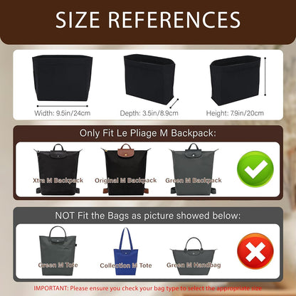 Purse Organizer Insert for Longchamp Le Pliage, Tote Bag Organizer