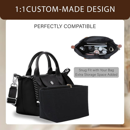 Purse Organizer Insert for Longchamp Le Pliage, Tote Bag Organizer