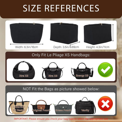 Purse Organizer Insert for Longchamp Le Pliage, Tote Bag Organizer